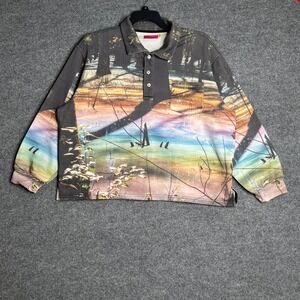 Tyler McGillivary Polo Long Sleeve Large Swamp Landscape Jessica Hines